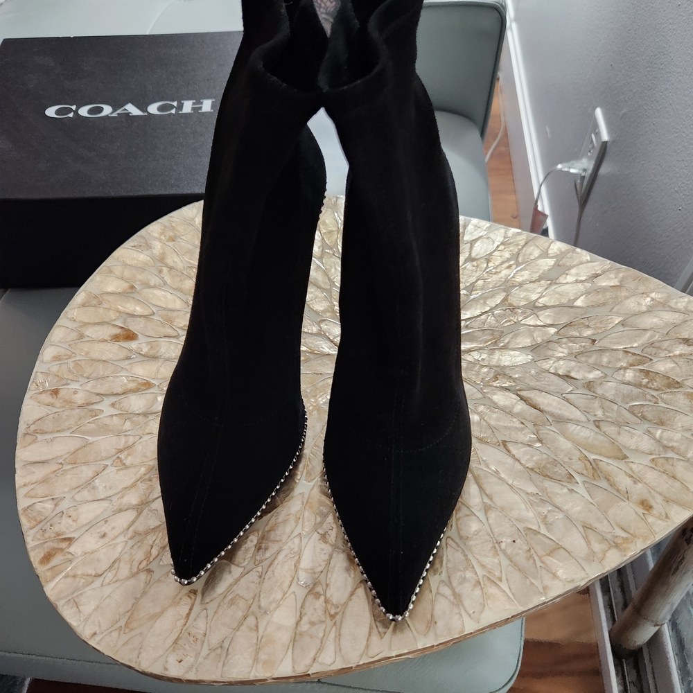 Coach Black Suede Women's Boots